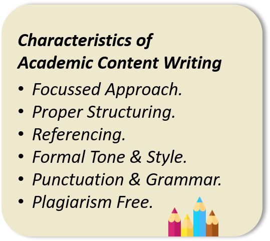 academic content writing definition