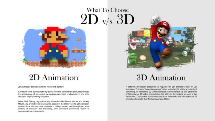 What To Choose: 2D v/s 3D